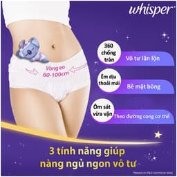 Thumbnail Mua 3 Tặng 1 Băng Quần WHISPER Koala Cho Giấc Ngủ Ngon Trọn Vẹn Size M-L Gói 2 Miếng 2
