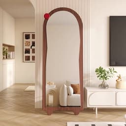 Thumbnail Gương toàn thân khung gỗ màu nâu Hình Sóng Mẫu 3 VUADECOR kích thước 60x160cm 1