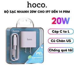 Thumbnail Bộ Sạc Nhanh PD 20W Chính Hãng HOCO Cho IP 7-8-X-Xr-Xs-Xsm-11-12-13-14-15-Pro-Plus-Promax - Không Nóng Máy, Không Đơ 1