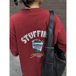 Thumbnail Áo thun dài tay unisex Stuffing form rộng oversize chất cotton xịn mềm MC21.studios a3408 3