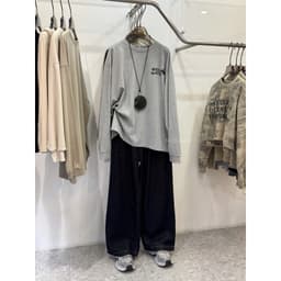 Thumbnail Áo thun dài tay unisex Stuffing form rộng oversize chất cotton xịn mềm MC21.studios a3408 4