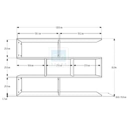 Thumbnail Kệ Sách Gỗ Treo Tường 4 Tầng 120cm, Giá Để Sách Trang Trí Cho Bé SIB Decor KT06-120 1