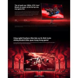 Thumbnail Màn hình máy tính Xiaomi Gaming Monitor G24i ELA5625EU - Tốc độ phản hồi nhanh 1ms - Tần số quét 180Hz 4