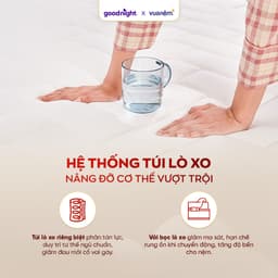 Thumbnail Nệm Lò Xo Vua Nệm Goodnight Sleep Wave 20cm, Đệm Lò Xo Khách Sạn Cách Ly Chuyển Động 4