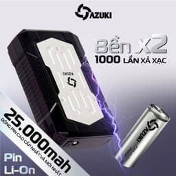 Thumbnail Bộ Phụ Kiện AZUKI TITANIUM HOT NHẤT 2025 Dung Lượng Pin 25000mah,Quạt 20V Siêu Đẹp Siêu Bền Bỉ [ BH 12 Tháng ] NIKITO 4