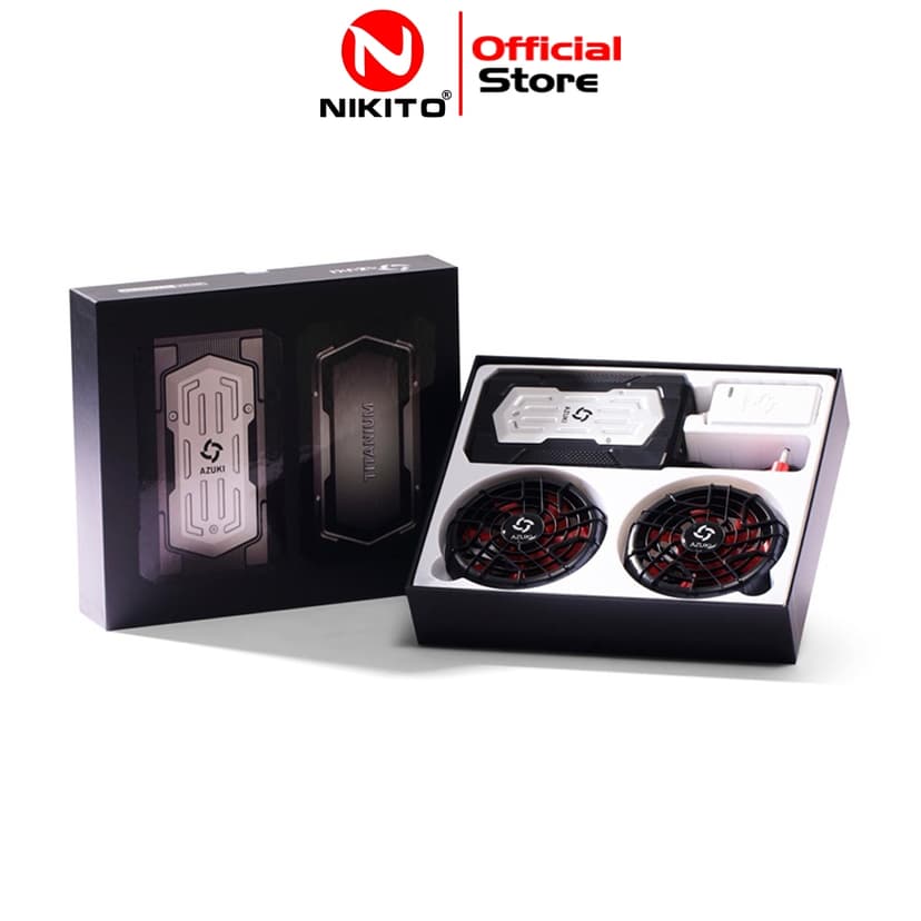 Ảnh Bộ Phụ Kiện AZUKI TITANIUM HOT NHẤT 2025 Dung Lượng Pin 25000mah,Quạt 20V Siêu Đẹp Siêu Bền Bỉ [ BH 12 Tháng ] NIKITO 1