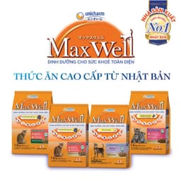 Thumbnail Combo 2 Thức ăn hạt cao cấp cho mèo khỏe toàn diện, tốt cho thận Max Well từ Nhật Bản 1.6kg 2