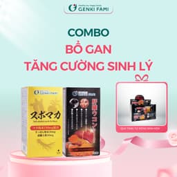 Thumbnail Combo Viên Uống Bổ Gan Giảm Mệt Mỏi Kanzo Ukon, Tăng Cường Sinh Lý, Sức Khỏe Nam Supo Maca Genki Fami Nhật Bản 1