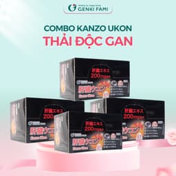 Thumbnail Combo Viên Uống Thải Độc Mát Gan, Giúp Giảm Căng Thẳng Mệt Mỏi, Kanzo Ukon Genki Fami Nhật Bản Hộp 30 Viên Date T2/2026 1