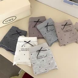 Thumbnail Combo 3 Quần Lót Nữ Cotton Cạp Cao Vừa Chấm Bi Freesize (50-65kg) QL9022 By Bechipi 3