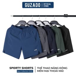 Thumbnail Quần Short Chạy Bộ Nam GUZADO Phong Cách Thể Thao,Chất Liệu Thoáng Khí,Độ Bền Cao GSR11 1