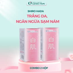 Thumbnail Viên Uống Dưỡng Trắng, Ngăn Ngừa Lão Hóa, Sạm Nám, Giúp Da Đều Màu Từ Thiên Nhiên Shiro Hada Genki Fami Nhật Bản 2