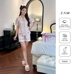 Thumbnail BỘ MẶC NHÀ ZAM - TCDA72 - BỘ NGẮN TAY QUẦN ĐÙI MUST DASH HỒNG 1