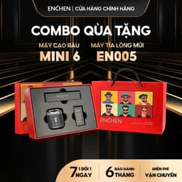 Thumbnail Combo quà tặng máy cạo râu Enchen Mini 6 & máy tỉa lông mũi EN005 1