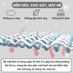 Thumbnail Chiếu Điều Hoà Sợi Mây 3D Tự Nhiên Cao Cấp Mặt Sau Chiếu Mây Lót Lụa Nằm Ngủ Mát Lạnh Mùa Hè Êm Viền Vải Có Chun Cài Góc 4