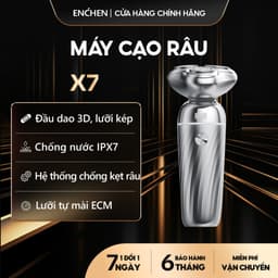 Thumbnail Máy cạo râu Enchen X7 đầu cắt 3D chống nước IPX7, lưỡi dao tự mài, pin chờ 90 ngày - BH 6 tháng 1