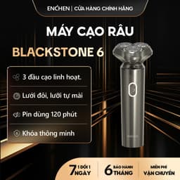 Thumbnail Máy cạo râu Enchen Blackstone 6, 3 đầu cạo nổi linh hoạt, lưỡi dao tự mài - BH 6 tháng 1