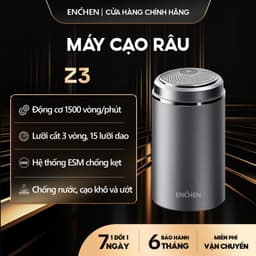 Thumbnail Máy cạo râu mini Enchen Z3 lưỡi dao 3 vòng tự mài, chống kẹt râu, pin dùng đến 3 tháng - BH 6 tháng 1