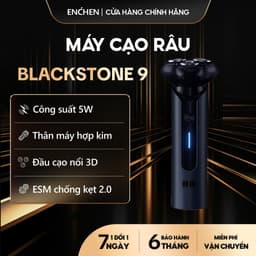 Thumbnail Máy cạo râu Blackstone 9 Enchen hợp kim, 3 lưỡi dao kép 3D cạo sạch, chống nước IPX7 - BH 6 tháng 1