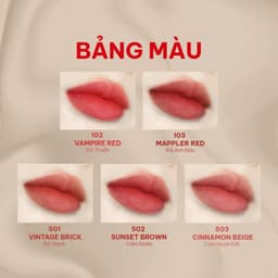 Thumbnail Son Kem Lì Mượt Môi Lâu Trôi BOM Matt Holic Tint 8.5g 4
