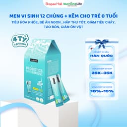 Thumbnail Men Vi Sinh Alive Probiotics 12 Chủng Cho Bé Biếng Ăn, Hấp Thu Kém, Rối Loạn Tiêu Hóa, Nhập Khẩu Hàn Quốc 1