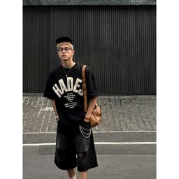 Thumbnail HADES OG Tee Đen - HADES Brand chính hãng Áo thun tay lỡ cotton unisex 3