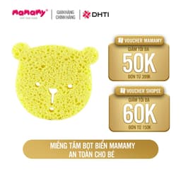 Thumbnail Miếng tắm bọt biển Cellulose tự nhiên Mamamy, tẩy da chết, an toàn cho trẻ sơ sinh tới 6 tháng 2