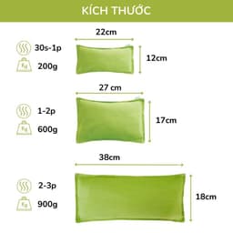 Thumbnail Gối Chườm Nóng Thảo Dược Giúp Thư Giãn, Giảm Đau Bụng Kinh Hapaku - Làm Nóng Bằng Lò Vi Sóng 2