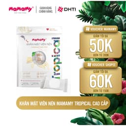 Thumbnail Khăn tắm Mamamy Tropical cao cấp, khăn nén du lịch tiện lợi sợi vải thuần tự nhiên và rayon 2