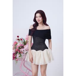 Thumbnail Đầm Nữ Mini Trễ Vai Ôm Body Đuôi Cá Nữ Tính  - ABOLI DRESS - GOÛT DE JUN 2