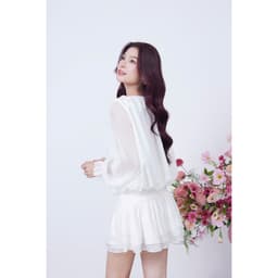 Thumbnail Đầm Nữ Tay Phồng Dài Phối Tầng Bèo Nữ Tính - DESSY DRESS - GOÛT DE JUN 3