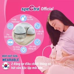Thumbnail Máy Hút Sữa Rảnh Tay Không Dây Spectra Wearable 01 Bộ (Bảo hành 24 tháng) 3