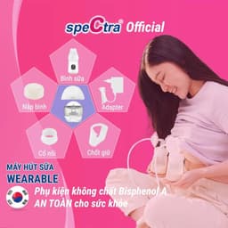 Thumbnail Máy Hút Sữa Rảnh Tay Không Dây Spectra Wearable 01 Bộ (Bảo hành 24 tháng) 2