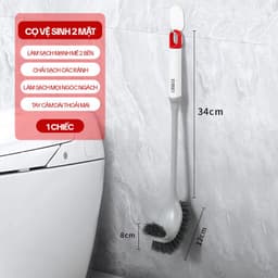 Thumbnail Chổi Cọ Bồn Cầu 2 Mặt OKwife AGW-5746 - Cây Chà Bồn Cầu, Cọ Toilet Thông Minh, Bàn Chải Chà Bồn Cầu, Nhà Vệ Sinh 4