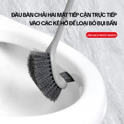 Thumbnail Chổi Cọ Bồn Cầu 2 Mặt OKwife AGW-5746 - Cây Chà Bồn Cầu, Cọ Toilet Thông Minh, Bàn Chải Chà Bồn Cầu, Nhà Vệ Sinh 3