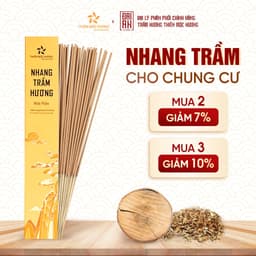 Thumbnail Nhang trầm hương loại 12 năm tích trầm Thiên Mộc Hương hương trầm dịu ngọt dài 30cm, 85gram 1