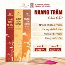 Thumbnail Nhang trầm hương sạch Thiên Mộc Hương 8 - 12 năm tích trầm, ít khói, thơm nhẹ, dễ chịu, dài 30cm 1