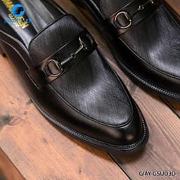 Thumbnail Giày sục công sở cao cấp SMARTMEN GSU-03 Đen 3