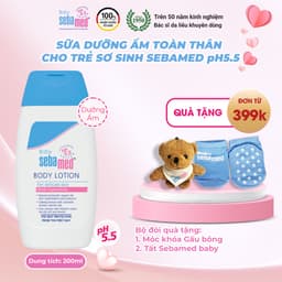 Thumbnail Sữa dưỡng ẩm toàn thân cho trẻ sơ sinh và trẻ nhỏ Baby Sebamed Body Lotion pH5.5 (200ml) 1