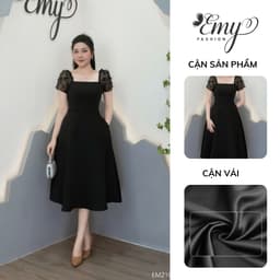 Thumbnail Đầm Thiết Kế EMY Thời Trang Cao Cấp EM2109 Phi Cao Cấp Phối Lưới Đính Bướm 3D Sang Chảnh Đi Tiệc 2