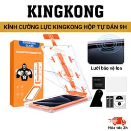 Thumbnail Kính Cường Lực tự dán MAGICBOX KINGKONG bảo vệ loa cho iphone x xs xsm 11 12 13 14 15 16 pro promax 1