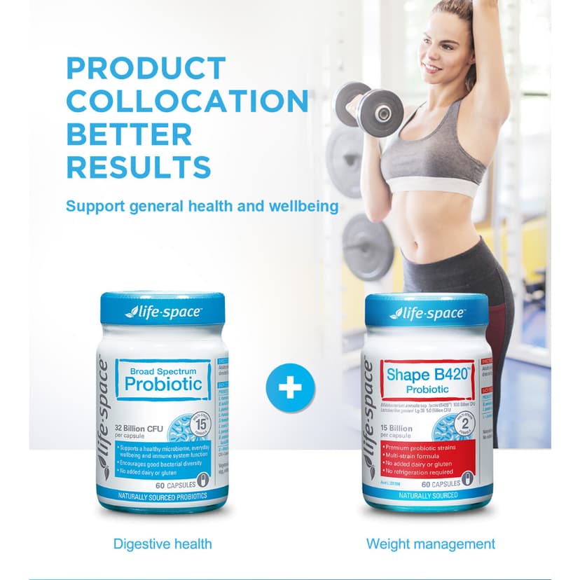 Ảnh Bộ giảm cân Life Space Probiotic B420 và Adult Broad Spectrum hỗ trợ trao đổi chất quản lý cân nặng đốt cháy mỡ hiệu quả 2