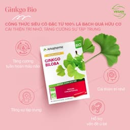 Thumbnail Combo 2 Nước Uống Bổ Não, Cải Thiện Trí Nhớ Arkopharma Arkofluides Ginkgo Biloba BIO (20 Ống x 10ml) 2