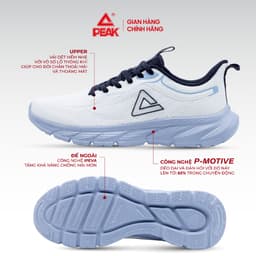 Thumbnail Giày chạy bộ nam nữ PEAK Running công nghệ P-Motive siêu nhẹ thoáng khí DH420047 DH420048 2