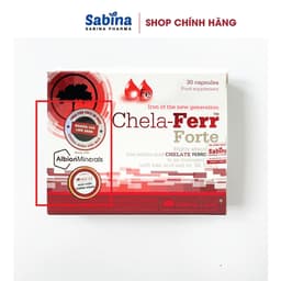 Thumbnail 2H sắt Chela-Ferr® Forte (28mg)–Thực phẩm bảo vệ sức khoẻ dùng cho bà bầu, sau sinh và người thiếu máu.11,4g- Olimp Labs 2