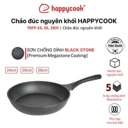 Thumbnail Chảo đúc đáy từ Happycook All Black TBFP-24cm/ 26cm/ 28cm 1