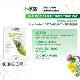Thumbnail Combo 2 Hộp Detox Thải Độc Gan Arkofluides Détoxifiant Hepatique 250g (Hộp 20 ống) 1