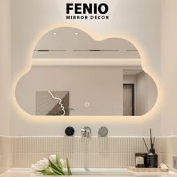 Thumbnail Gương decor hình đám mây FENIO gương có led cảm ứng treo tường 1