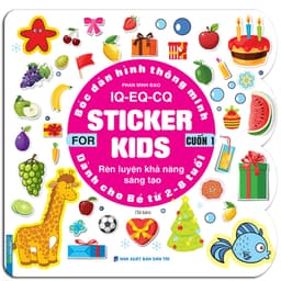 Thumbnail Sách - Combo 2c Bóc dán hình thông minh IQ - EQ - CQ - Sticker for kids cuốn 1 và cuốn 2 (2-8t) 1