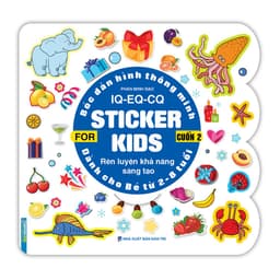 Thumbnail Sách - Combo 2c Bóc dán hình thông minh IQ - EQ - CQ - Sticker for kids cuốn 1 và cuốn 2 (2-8t) 2